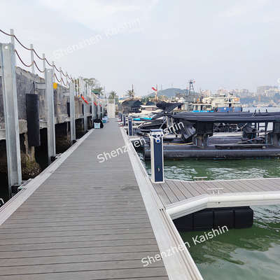 Customized Aluminum Alloy Marine Finger Docks Floating Pontoon With LLDPE Floater For Boat Yacht Use