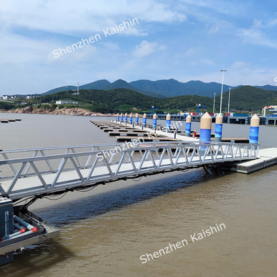Aluminum Alloy Floating Dock Design Marine Grade Yacht Berth Marina Gangway