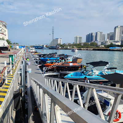 Aluminum Alloy Floating Dock Design Marine Grade Yacht Berth Marina Gangway