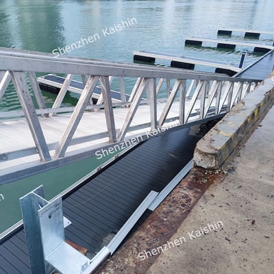 Marine Aluminum Gangway with 1.1m Handrail 400kg Load Capacity