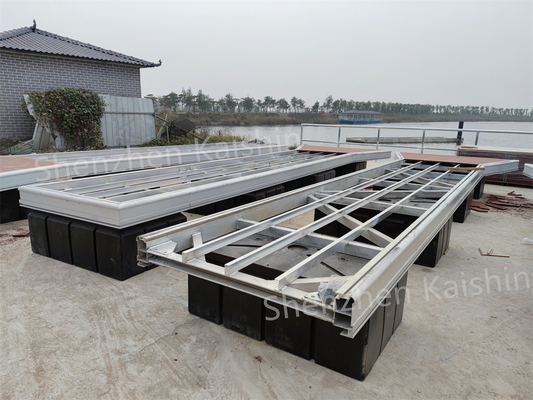 Impact Resistant Optimal Floating Dock With Square LLDPE Floatation Marine Floating Walkway Pontoon Bridge