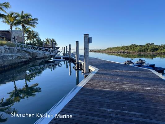 Customizable Yacht Floating Dock with 6061 Aluminum Alloy, 250kg Load Capacity, and UV Saltwater Resistance