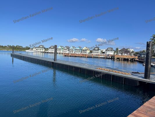 Easy Assembly UV and Saltwater Resistant Customizable Dimensions Aluminum Floating Dock for Marinas