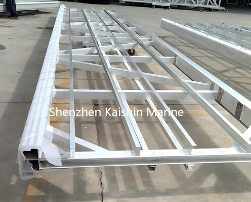 Corrosion Resistant Durable Low Maintenance Aluminum Marine Floating Dock With Wpc Deck