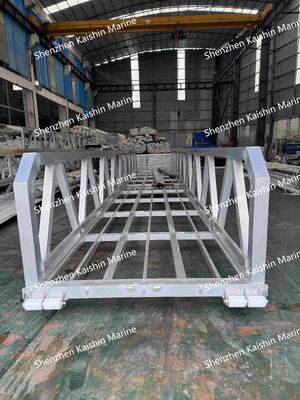 미끄럼 방지 산책로와 플로팅 도크를 위한 400kgs/sqm 적재 용량을 갖춘 견고한 해양 등급 알루미늄 통로